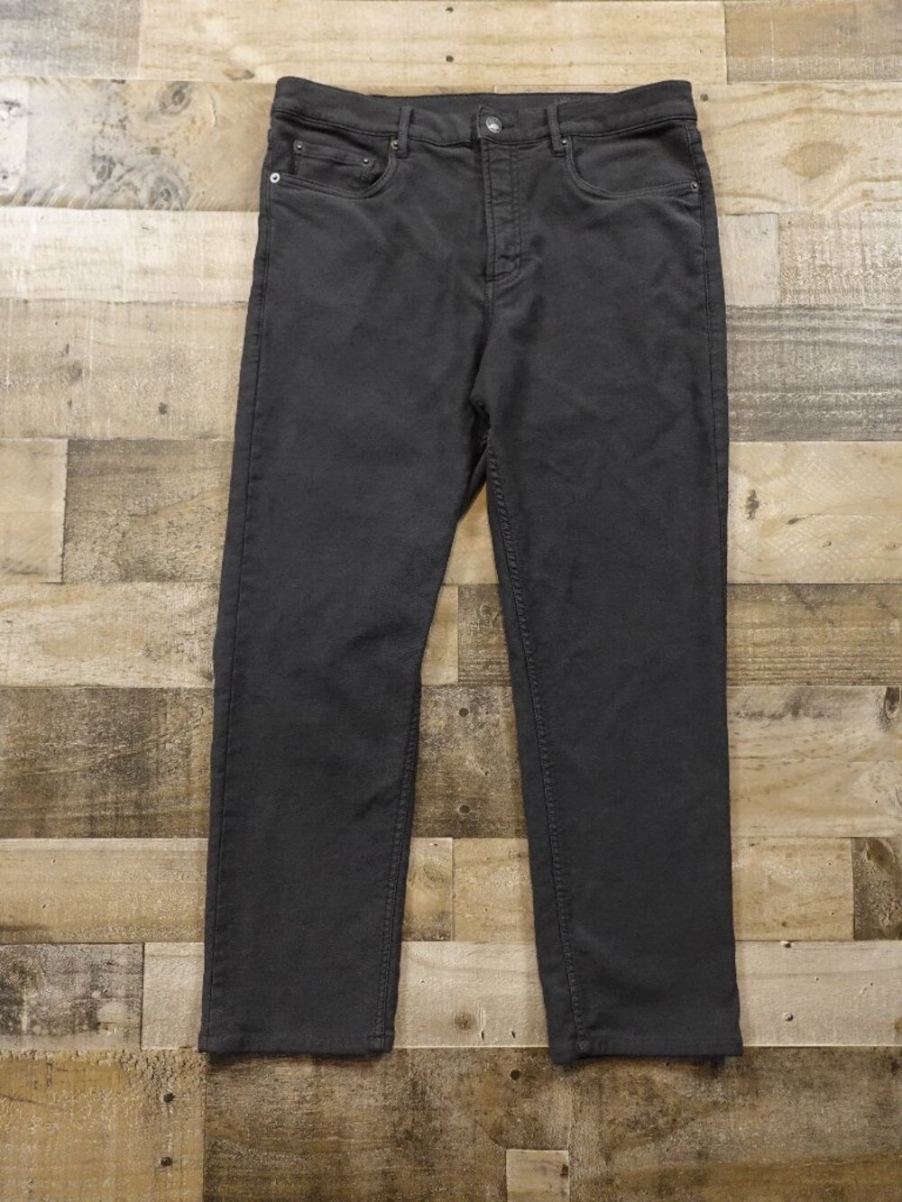 Faherty Stretch Jeans Men’s 34x32 Black Cropped 26" Inseam Casual Denim MODDED